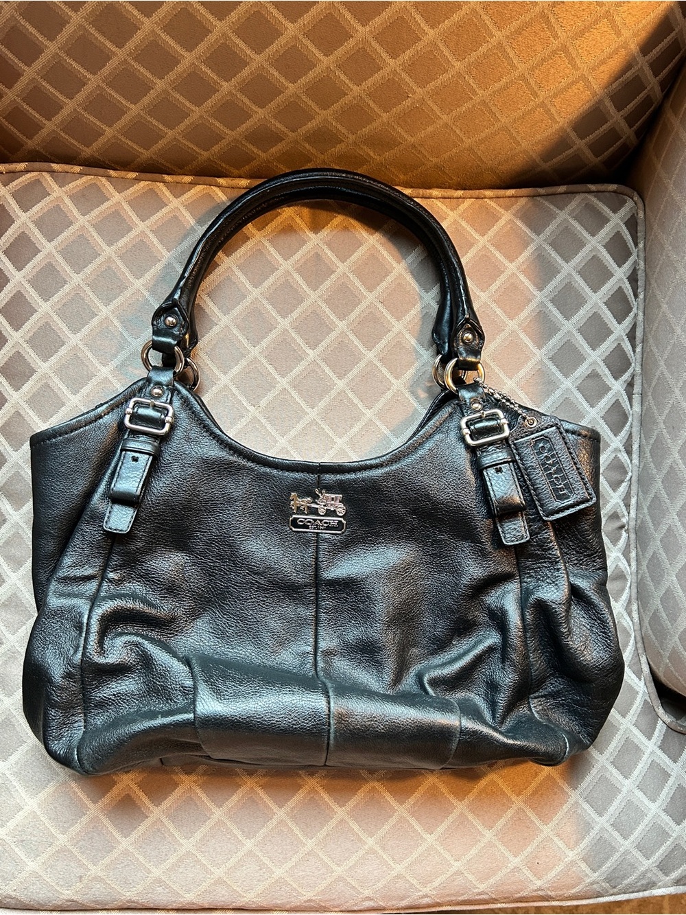 COACH 2000’s Madison Maggie Black Leather eBag